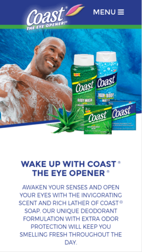 Coast Soap Website Mobile Coast Soap Website Mobile